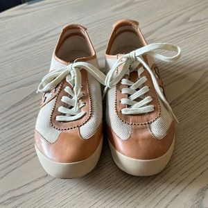 tory burch monogram sneakers size 10 small blemish as pictured